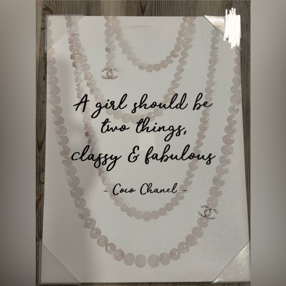 Classy & Fabulous Art Print - Black and Cream
